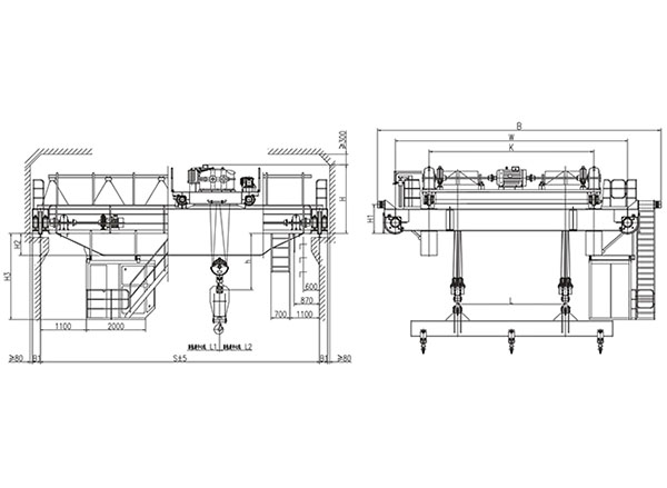 32t、40t掛梁橋式起重機(jī)（垂直主梁）